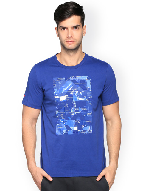 

PUMA Motorsport Men Blue Printed Ferrari Round Neck T-shirt