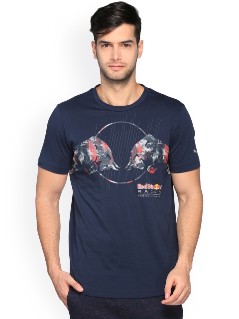 

Puma Men Black Graphic Printed RBR Round Neck T-shirt