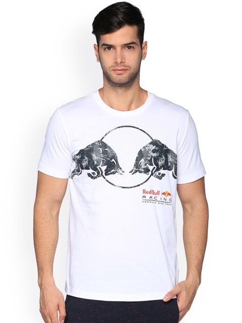 

Puma Men White Graphic Printed RBR Round Neck T-shirt