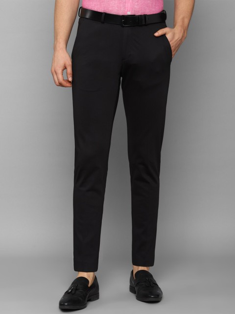 

Allen Solly Men Black Slim Fit Trousers