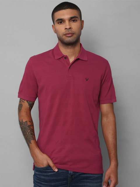 

Allen Solly Men Purple Polo Collar T-shirt