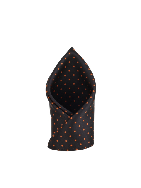 

Alvaro Castagnino Black Polka Dot Print Pocket Square