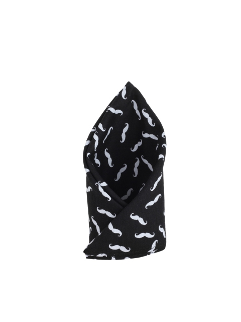 

Alvaro Castagnino Black & White Printed Pocket Square