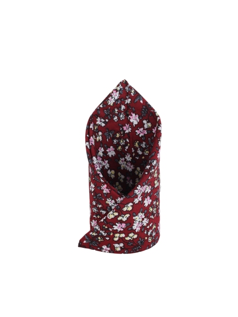 

Alvaro Castagnino Maroon Floral Print Pocket Square