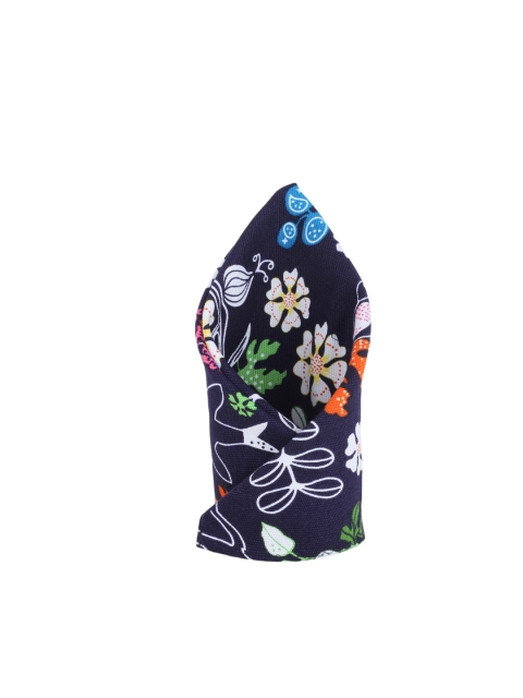 

Alvaro Castagnino Blue Floral Print Pocket Square