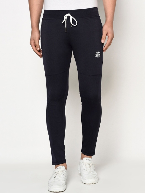 

JOLLY'S Men Navy Blue Solid Cotton Track Pants