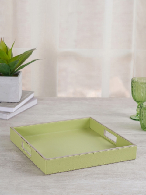 

Pure Home and Living Della Square Green Serving Tray