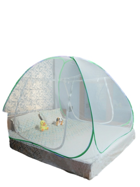 

ALCIONO Green Solid Foldable Mosquito Nets
