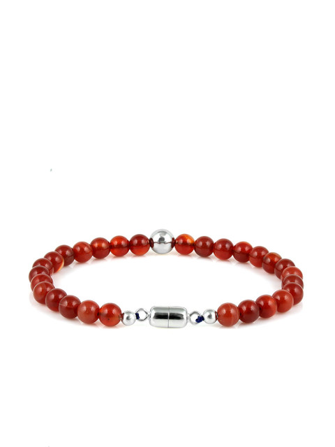 

LA SOULA Men Red Beaded Bracelet Rakhi