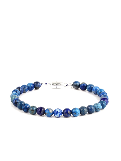 

LA SOULA 925 Sterling Silver Blue Beaded Bracelet Rakhi