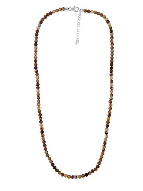 

LA SOULA Yellow & Brown Sterling Silver Enamelled Necklace