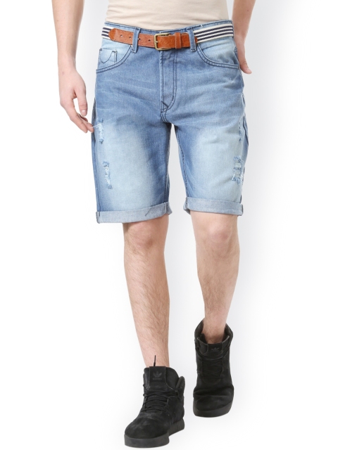 

People Men Blue Denim Shorts