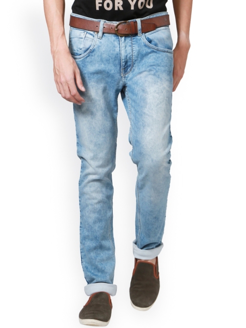 

People Men Blue Slim Fit Mid-Rise Jeans