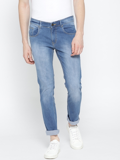 

People Men Blue Slim Fit Washed Jeans