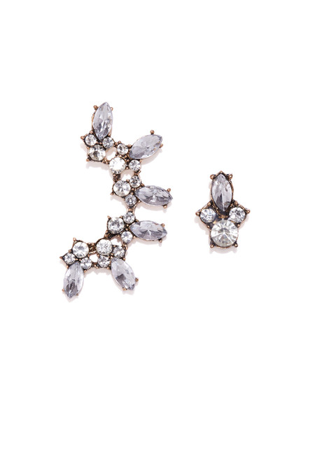 

Kazo Bronze-Toned Crescent-Shaped Studs