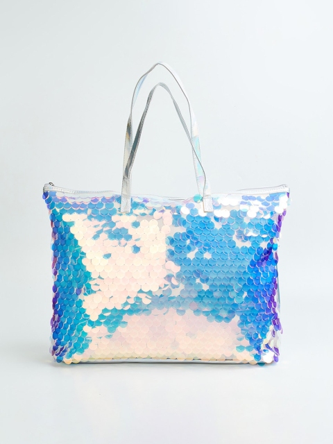 

Ginger by Lifestyle Multicoloured Floral Printed Oversized Shopper Tote Bag with Tasselled, Multi