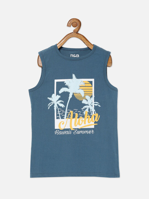 

R&B Boys Blue Applique T-shirt