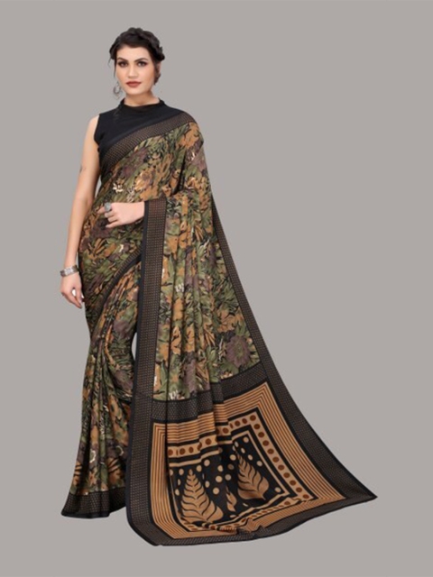 

Yashika Black & Brown Saree