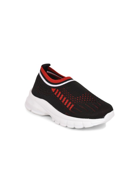 

Liberty Unisex Kids Red Woven Design Slip-On Sneakers