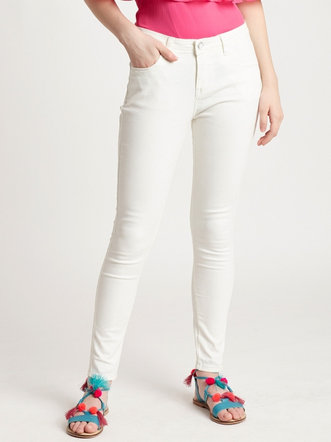 

COVER STORY Women White Stretchable Jeans