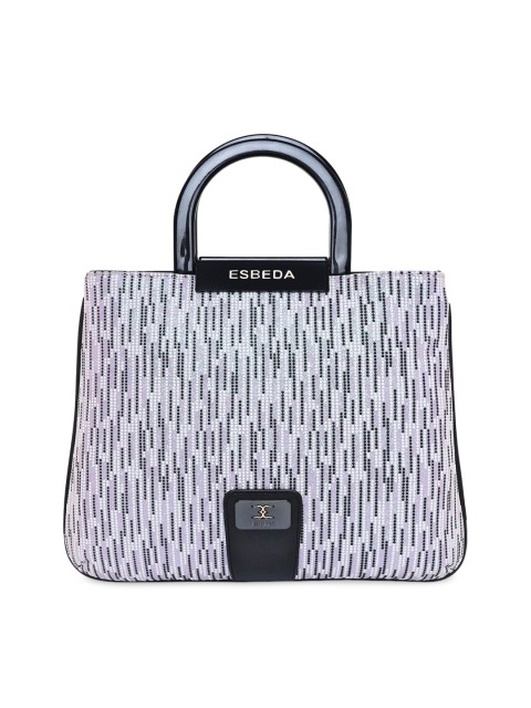 

ESBEDA Purple Textured PU Shopper Handheld Bag