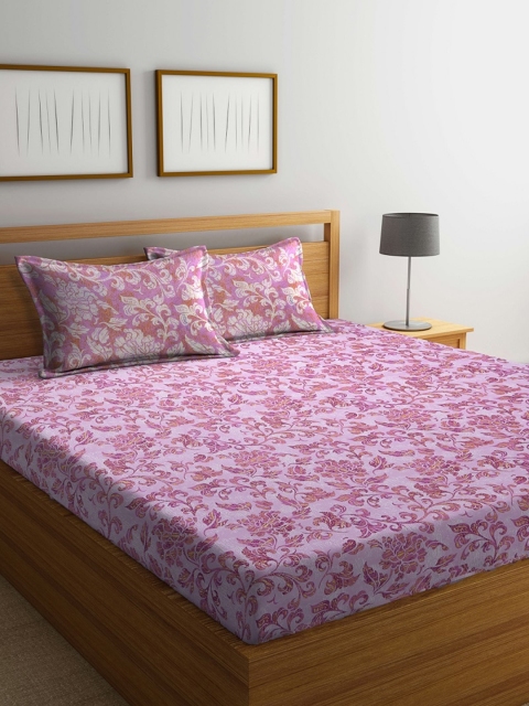 

BOMBAY DYEING Unisex Pink Bedsheets
