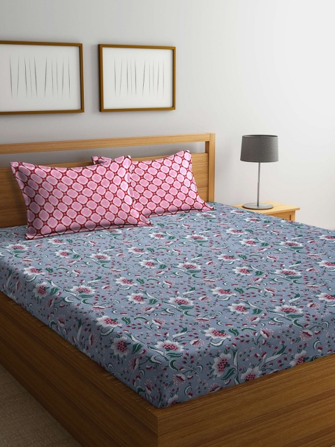 

BOMBAY DYEING Unisex Pink Bedsheets