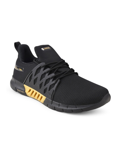 

Campus Men Black Mesh Running Shoes