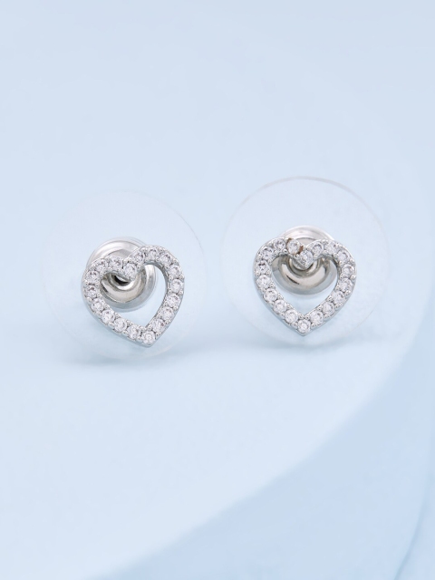 

Kushal's Fashion Jewellery White Contemporary Studs Earrings