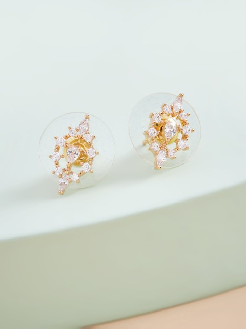 

Kushal's Fashion Jewellery White Floral Studs Earrings
