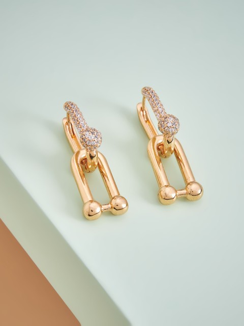 

Kushal's Fashion Jewellery White Contemporary Studs Earrings