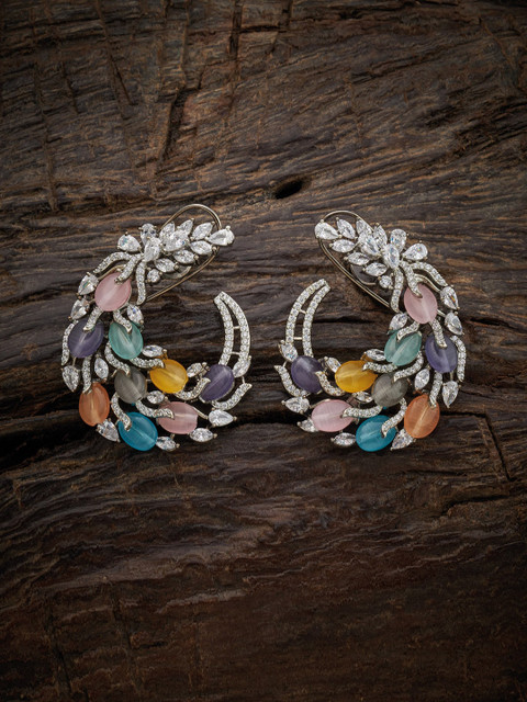

Kushal's Fashion Jewellery Multicoloured Floral Studs Earrings, Multi