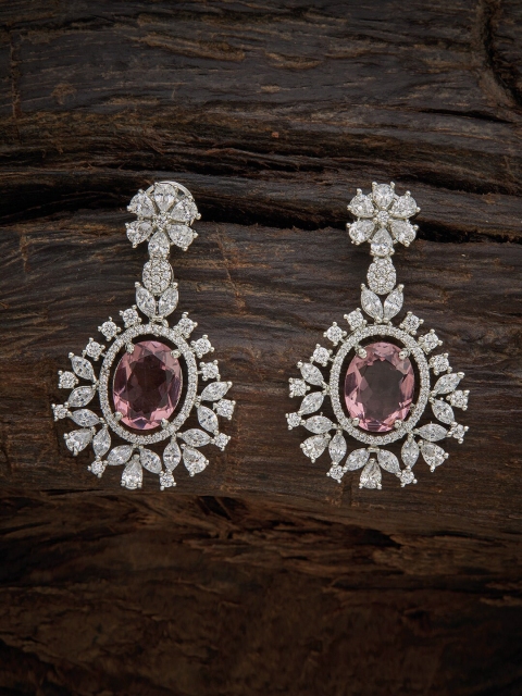 

Kushal's Fashion Jewellery Lavender Floral Studs Earrings