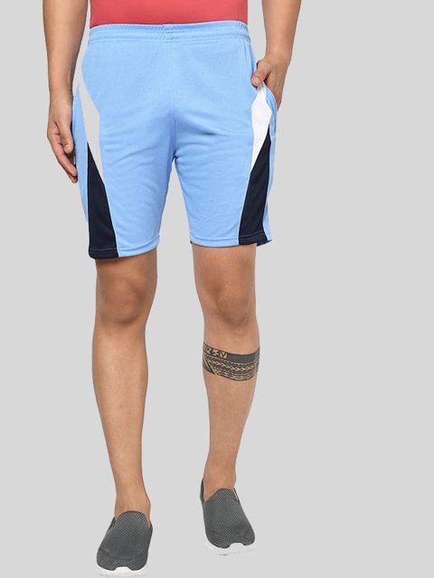 

JOLLY'S Men Blue Colourblocked Outdoor Sports Shorts