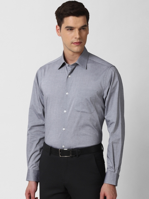 

Peter England Men Grey Classic Cotton Formal Shirt