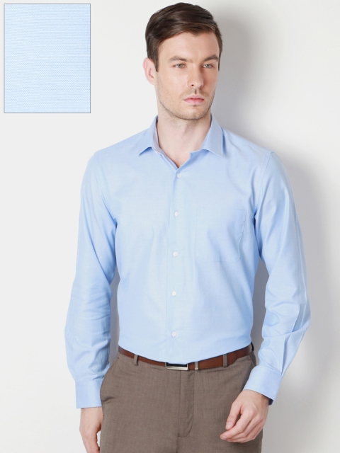 

Peter England Men Blue Nuvo Regular Fit Solid Formal Shirt