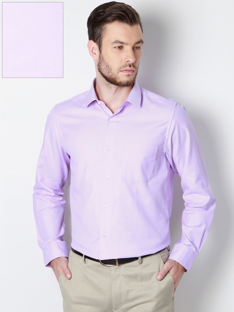 

Peter England Men Purple Nuvo Fit Solid Formal Shirt