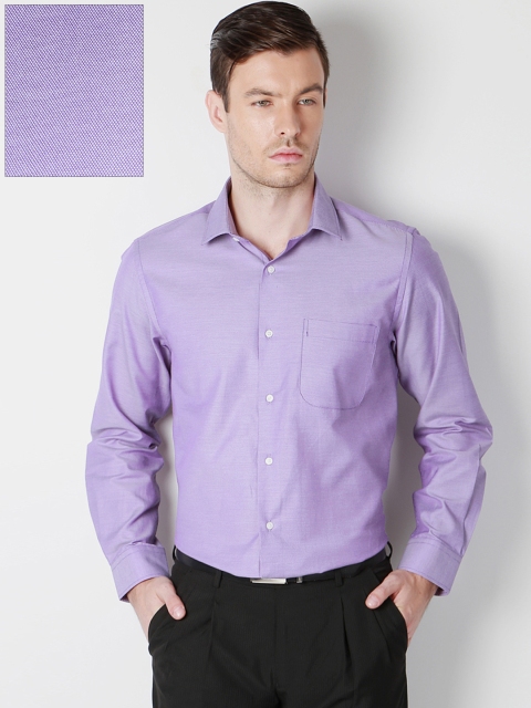 

Peter England Men Purple Nuvo Regular Fit Solid Formal Shirt
