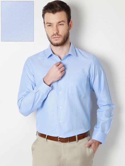 

Peter England Men Blue Slim Fit Solid Formal Shirt