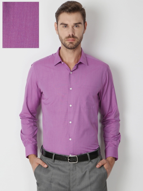 

Peter England Men Purple Nuvo Regular Fit Solid Formal Shirt