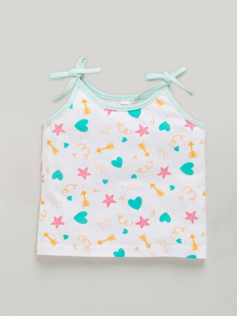 

Hopscotch Kids Green Printed Applique T-shirt