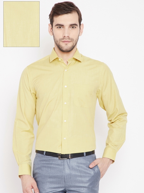 

Peter England Men Yellow Slim Fit Solid Formal Shirt