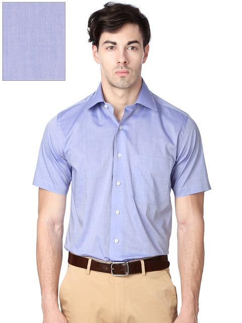 

Peter England Men Purple Classic Fit Solid Formal Shirt