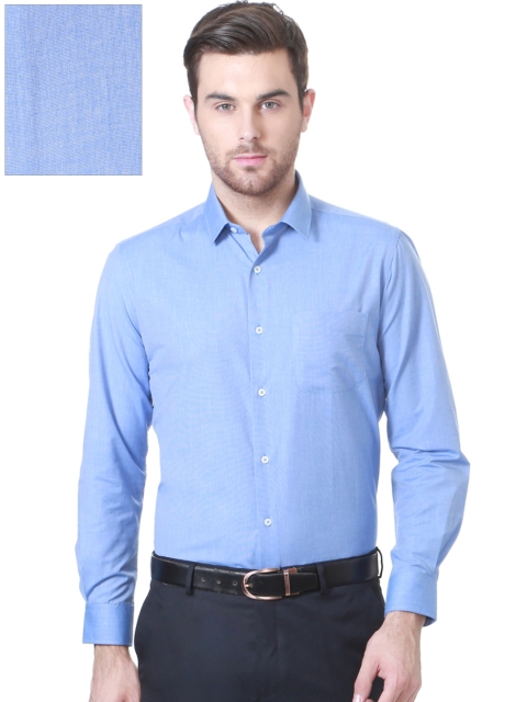 

Peter England Men Blue Slim Fit Solid Formal Shirt