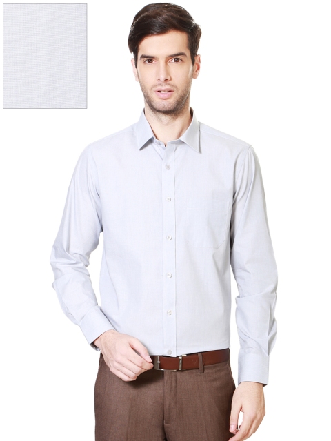 

Peter England Men Grey Nuvo Regular Fit Solid Formal Shirt