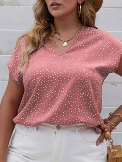 

URBANIC Pink & withered rose Print Extended Sleeves Blouson Top