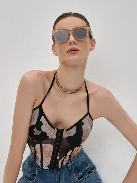 

URBANIC Black Print Tank Top