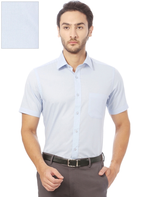 

Peter England Men Blue Nuvo Regular Fit Solid Formal Shirt