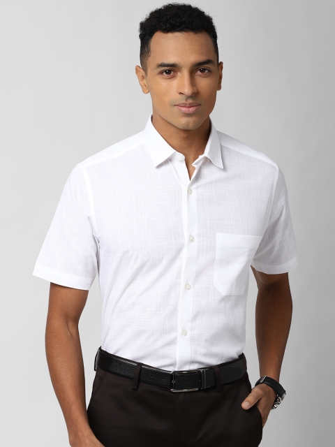 

Peter England Men White Nuvo Regular Fit Solid Formal Shirt