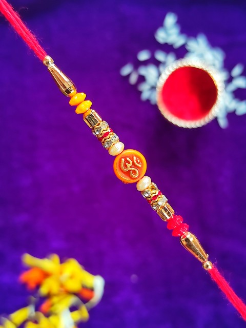 

CRAYTON Men Multi-Colored Om Tie-Up Rakhi